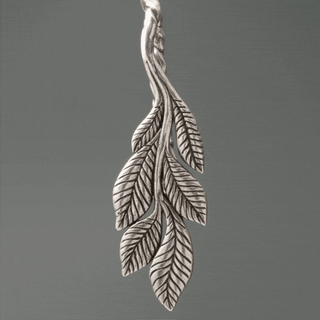 Silver Copper Leaves on Branch Hangers