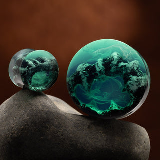 Glowing Cave Epoxy Plugs