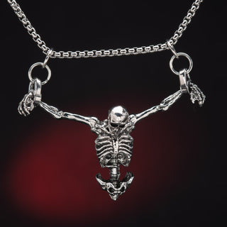 Hanging Skeleton Necklace