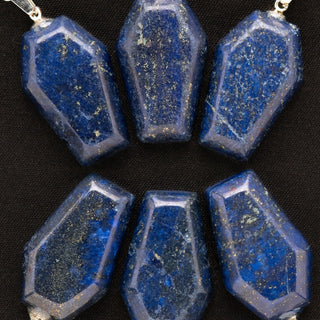 Necklace with Lapis Coffin Pendant