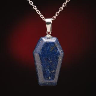 Necklace with Lapis Coffin Pendant