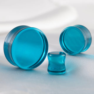 Blue Glass Plugs