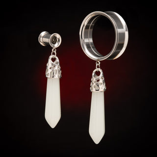 Steel Tunnels with Glow in the Dark Crystal Points