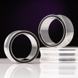 Steel Tunnels with Black Resin Inlay