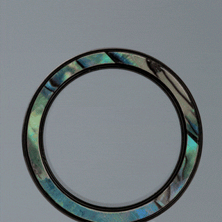 Steel Plugs with Abalone Inlay