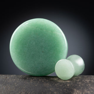 Green Aventurine Double Flare Plugs