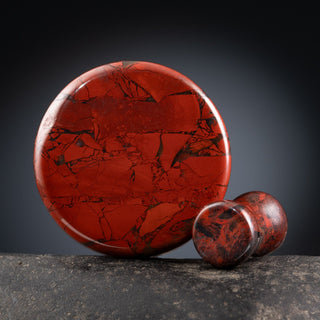 Snake Skin Jasper Plugs