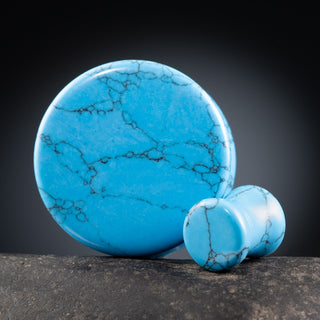 Turquoise Double Flare Plugs