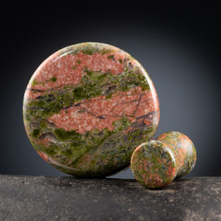 Unakite Double Flare Plugs