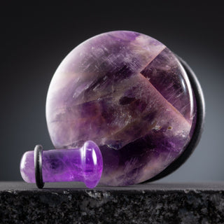 Amethyst Single Flare Plugs