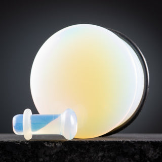 Opalite Single Flare Plugs (Opalized Glass)