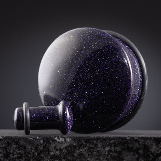 Blue Goldstone Single Flare Plugs
