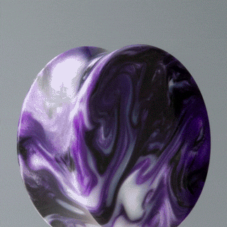 Purple Swirl Resin Plugs