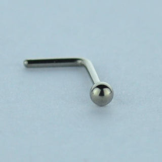 Titanium L-Shaped Nose Pin