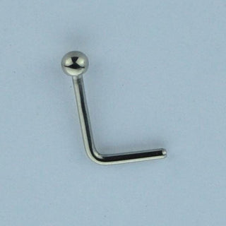 Titanium L-Shaped Nose Pin