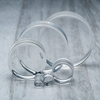 Clear Glass Plugs