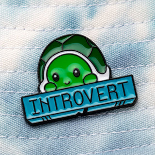 Introvert Turtle Pin