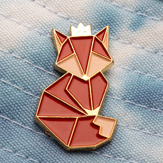 Origami Fox Pin