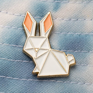 Origami Rabbit Pin