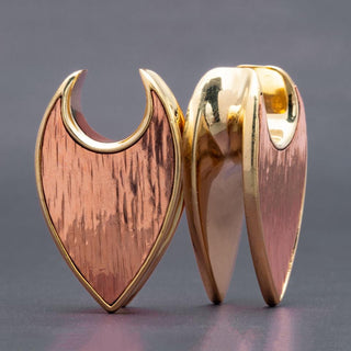 Copper and Brass Ear Weights Hangers