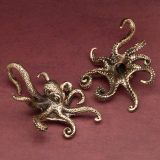 Octopus Brass Ear Weights Hangers
