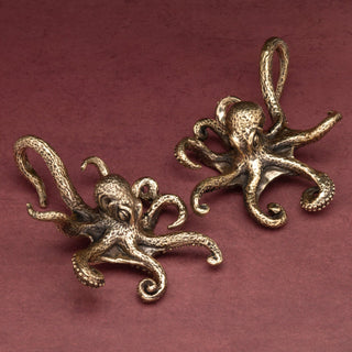 Octopus Brass Ear Weights Hangers