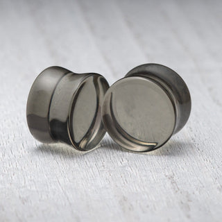 Smoke Black Glass Plugs