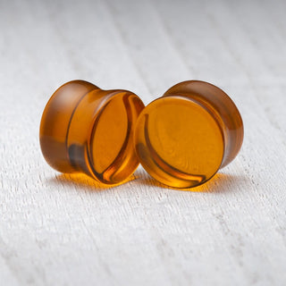 Orange Glass Plugs