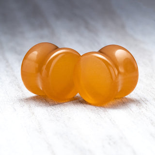 Cider Orange Glass Plugs