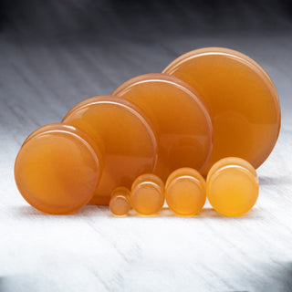 Cider Orange Glass Plugs