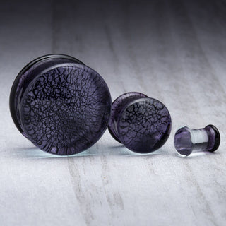 Metallic Purple Glass Plugs