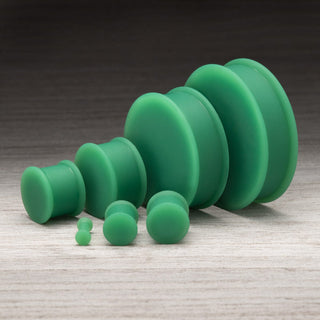 Matte Dark Green Silicone Plugs