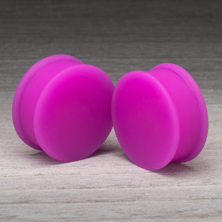 Matte Purple Silicone Plugs