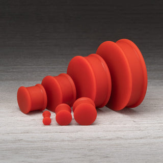 Matte Red Silicone Plugs