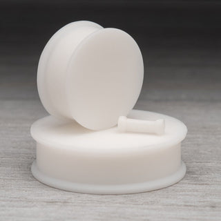 Matte White Silicone Plugs