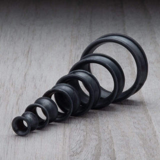 Pearl Black Thin Silicone Tunnels