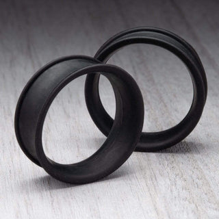 Matte Black Thin Silicone Tunnels