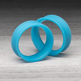 Matte Light Blue Thin Silicone Tunnels