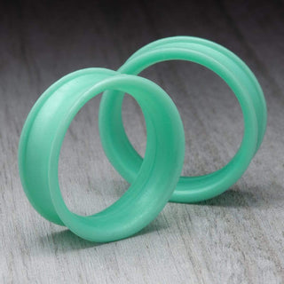 Pearl Light Green Thin Silicone Tunnels