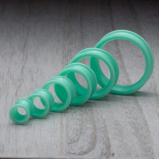 Pearl Light Green Thin Silicone Tunnels *Discontinued*
