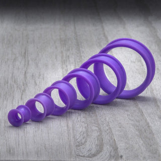 Matte Purple Thin Silicone Tunnels