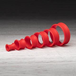 Matte Red Thin Silicone Tunnels