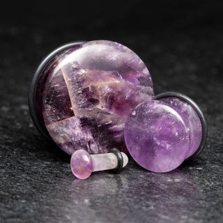 Amethyst Single Flare Plugs
