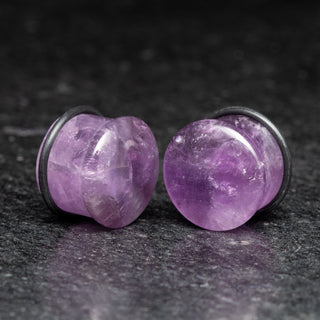 Amethyst Single Flare Plugs