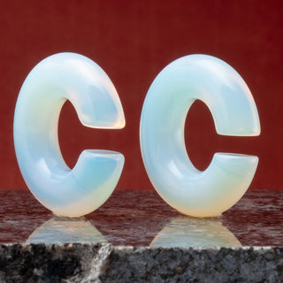 Opalite Hoops (Opalized Glass)