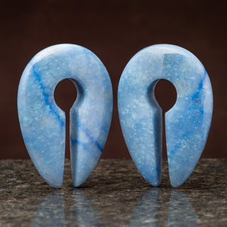 Blue Aventurine Keyhole Weight Hangers