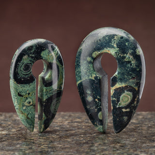 Kambaba Jasper Keyhole Weight Hangers