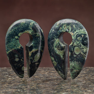 Kambaba Jasper Keyhole Weight Hangers