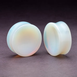 Opalite Concave Plugs (Opalized Glass)