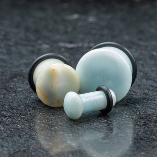 Amazonite Single Flare Plugs